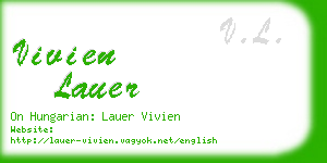 vivien lauer business card